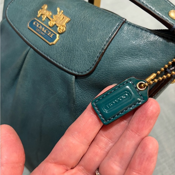 Coach Dark Teal 41980 Leather Crossbody Bag - Picture 2 of 13
